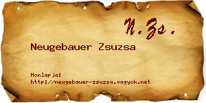 Neugebauer Zsuzsa névjegykártya